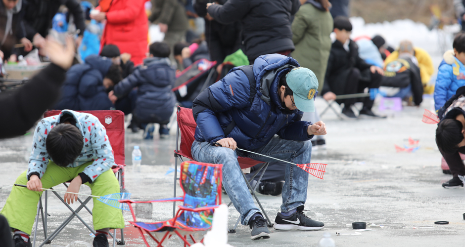 암산얼음축제 사진